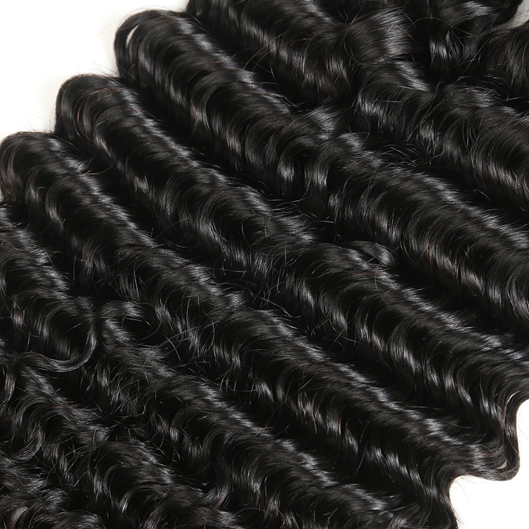 black deep wave human hair bundles