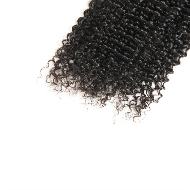 black kinky curly human hair 1 bundles 5