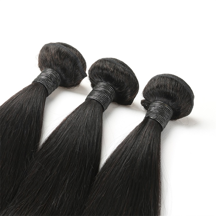 black straight human hair 3 bundles 6