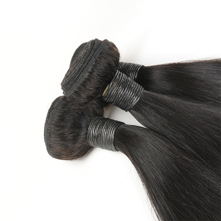 black straight human hair 3 bundles 7