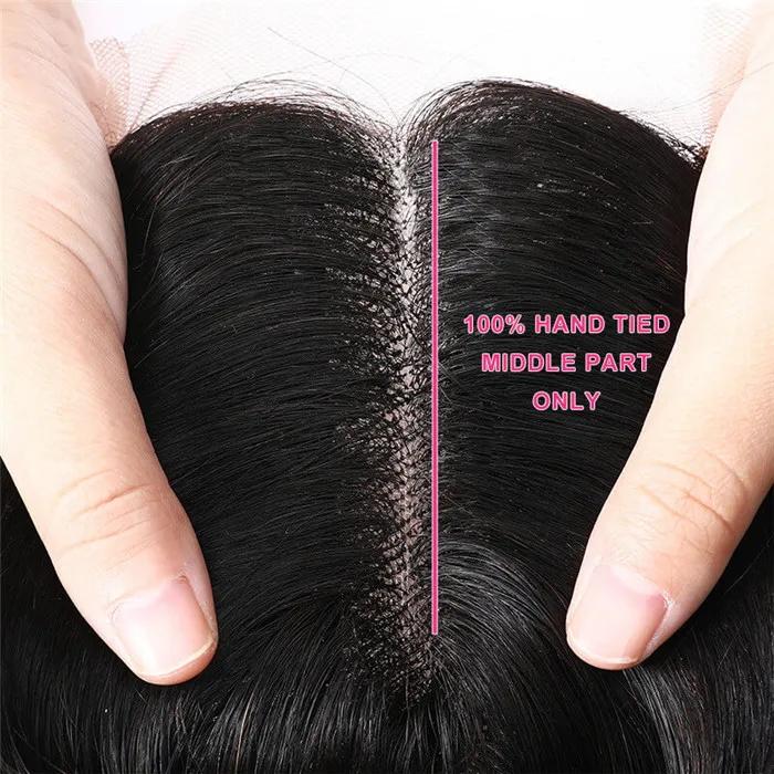 t part pre plucked lace frontal body wave brazilian virgin human hair frontal 1b 4