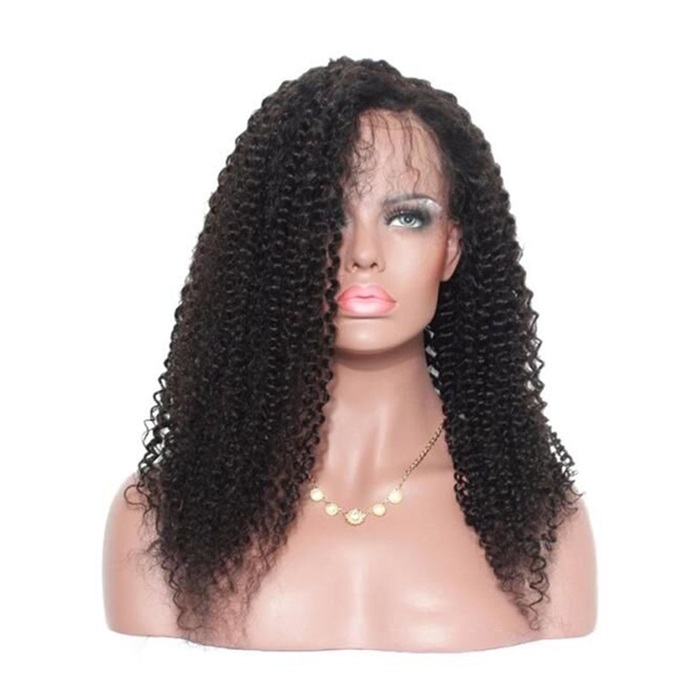 4b 3c 13x4 kinky curly lace front human hair wigs full& bouncy 1