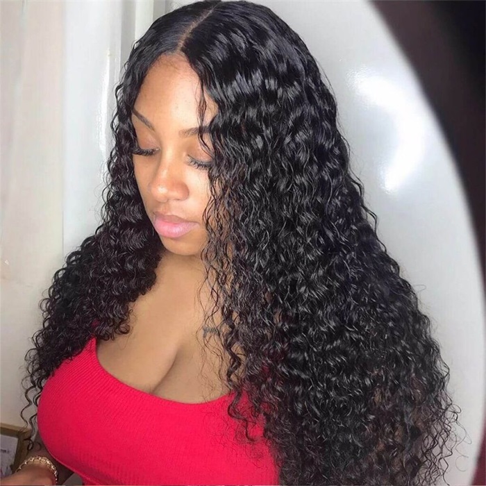5×5 Deep Wave Lace Closure Wig Pre plucked Natural-looking Hairline