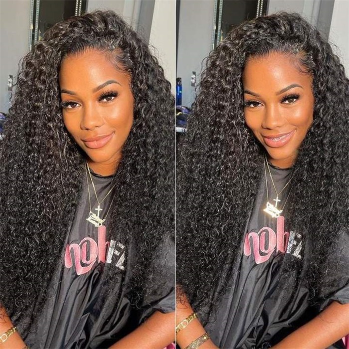 Affordable 5×5 HD Transparent Lace Closure Wig Jerry Curly Human Hair Wigs For Black Women