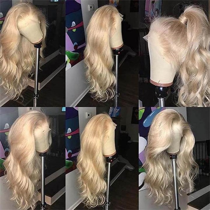 affordable 613 blonde body wave 360 lace wig pre plucked human hair wigs 6