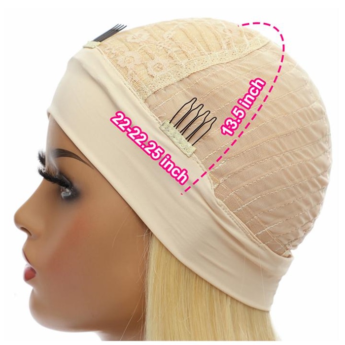 blonde headband wigs no lace no gel no glue 5