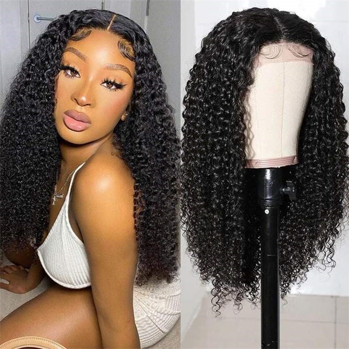Curly Hair Wig 4×4 Closure Wig Curly Human Hair Lace Closure Wigs
