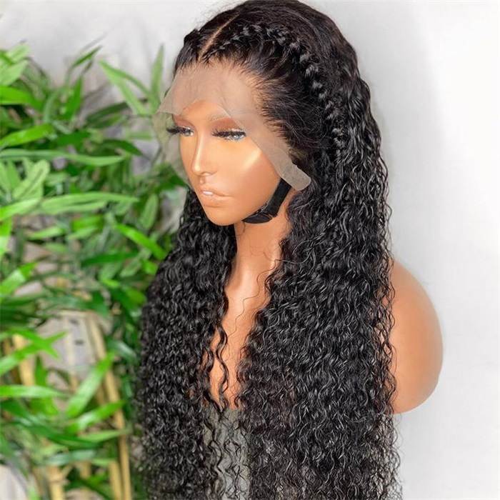 hd lace water wave lace front human hair wigs long wigs 2