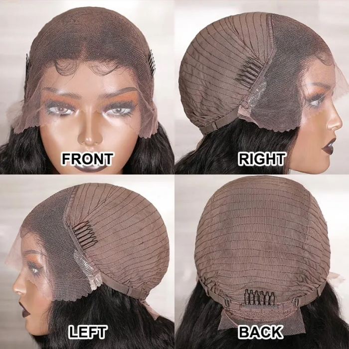 invisible hd lace frontal wigs skin melted loose deep wave wigs 5