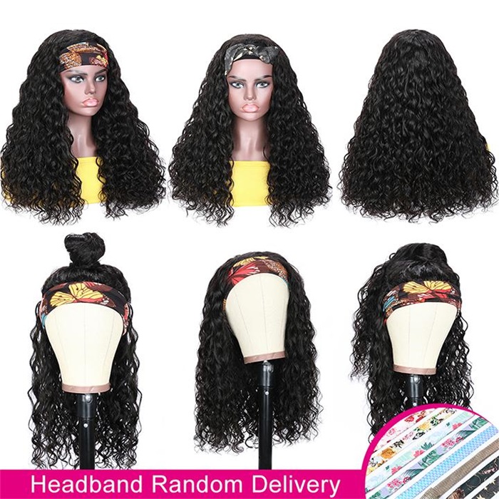 piano color 99j highlights headband human hair wigs 5