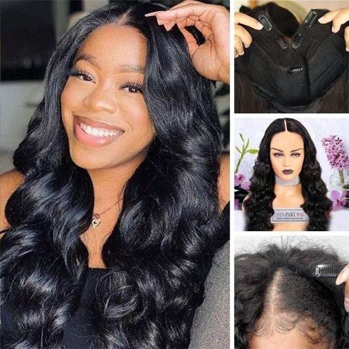 thin v part wigs body wave beginner friendly upgraded v part wigs meet real scalp no leave out 5