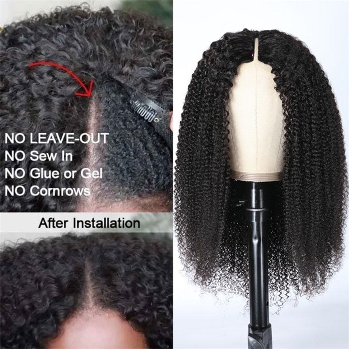thin v part wigs kinky curly beginner friendly upgraded v part wigs meet real scalp no leave out 6