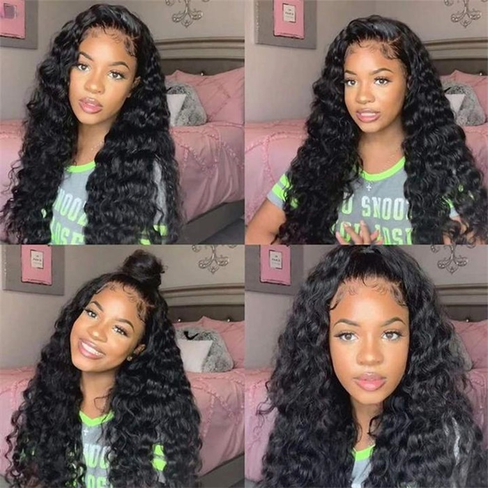 Transparent Invisible HD Lace Frontal Wigs Loose Wave Human Hair Wigs