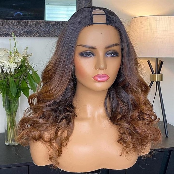 u part ombre body human hair wig easy to install 1